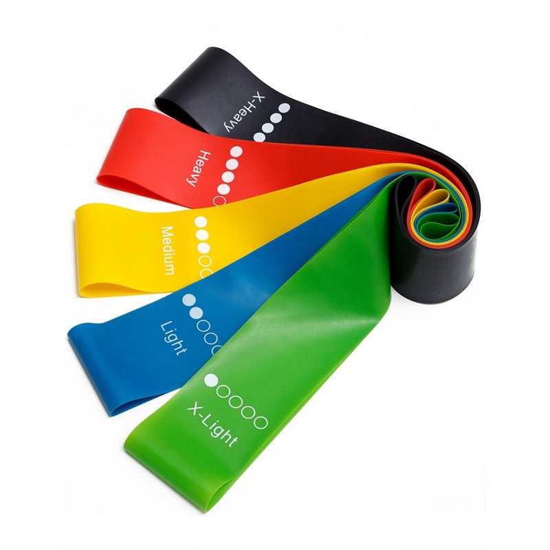 Bandas de Resistencia de Látex Natural para Fitness y Yoga